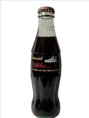 Historic Natchez Coca-Cola Style Commemorative Bottle - Black & Green